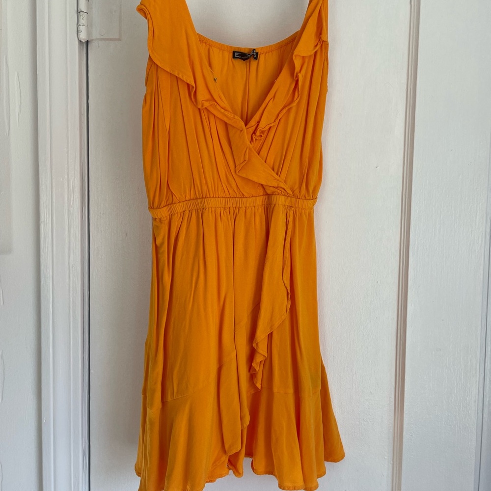 Express Orange Sun Dress
